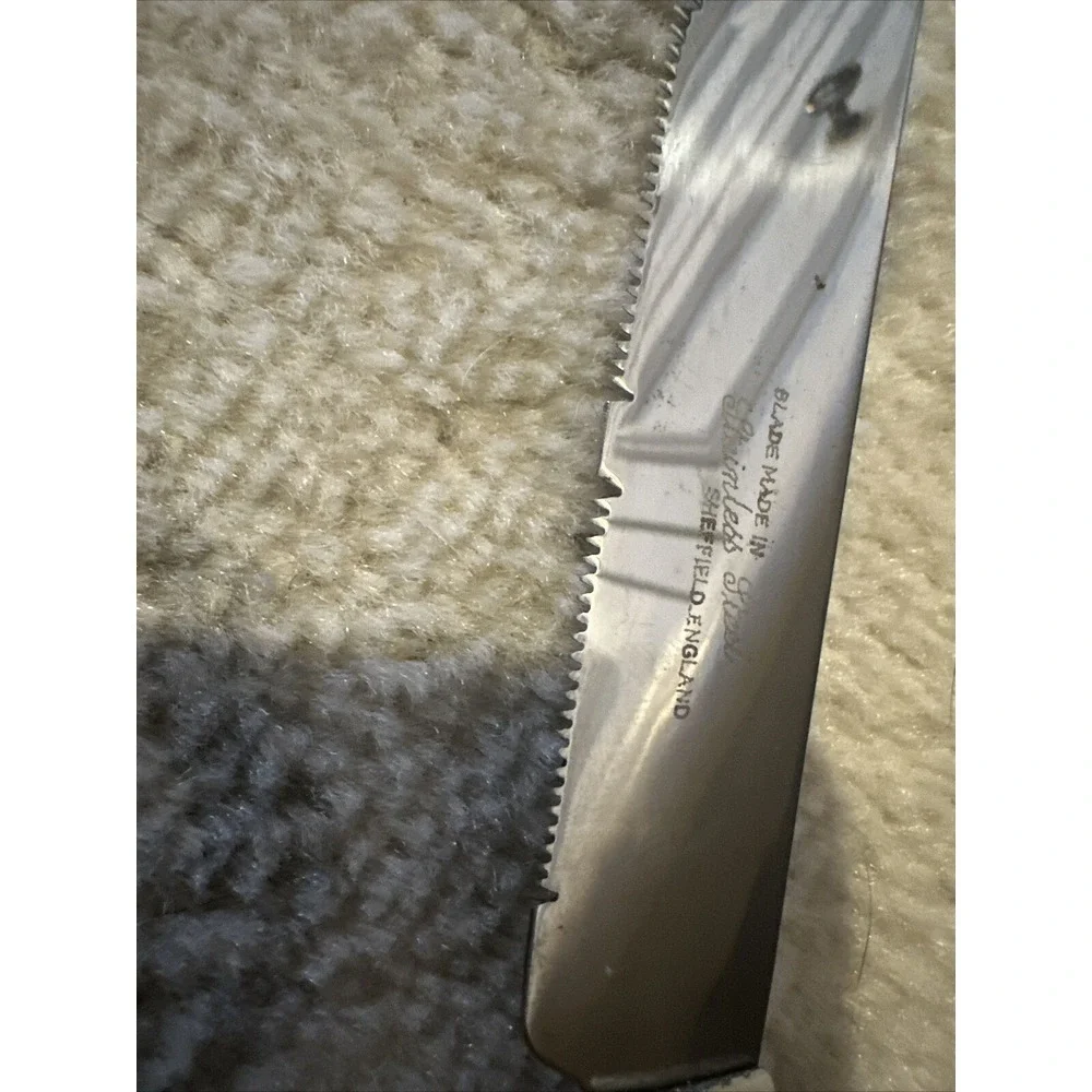 Blade Sterling Silver Made in England Stainless Steel‎ Serrated Bread Knife